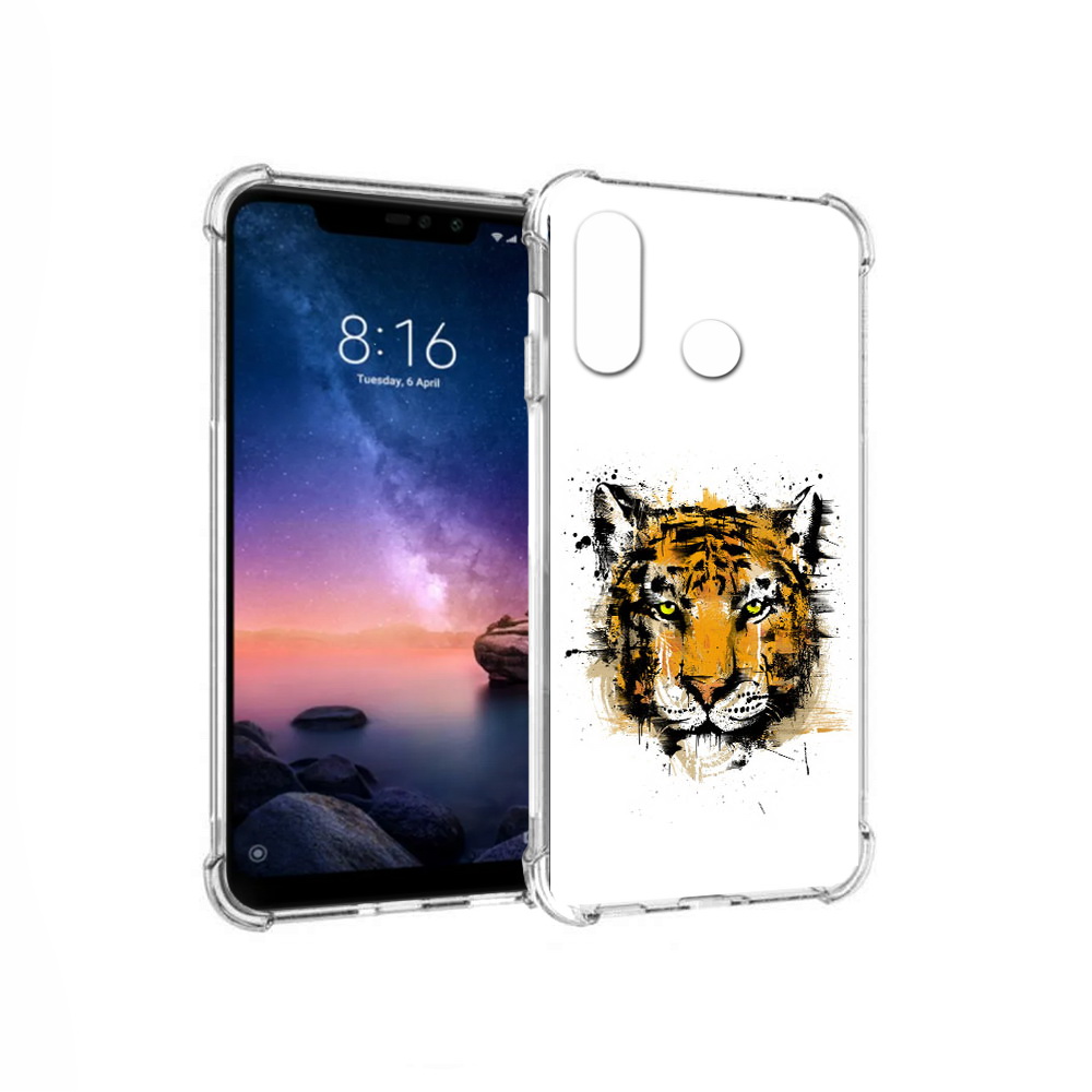 

Чехол MyPads Tocco для Xiaomi Redmi Note 6 тигруля (PT118671.310.643), Прозрачный, Tocco