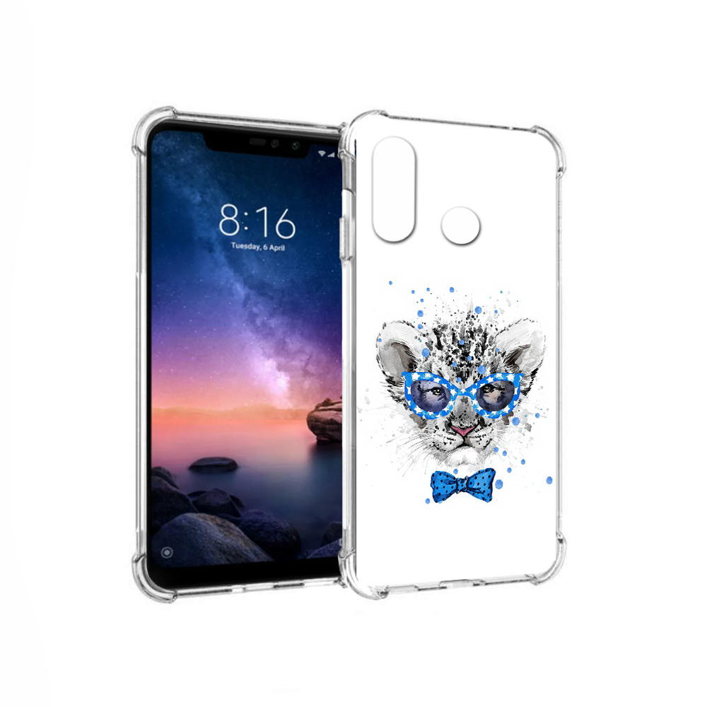 

Чехол MyPads Tocco для Xiaomi Redmi Note 6 тигренок с бабочкой (PT118671.310.642), Прозрачный, Tocco