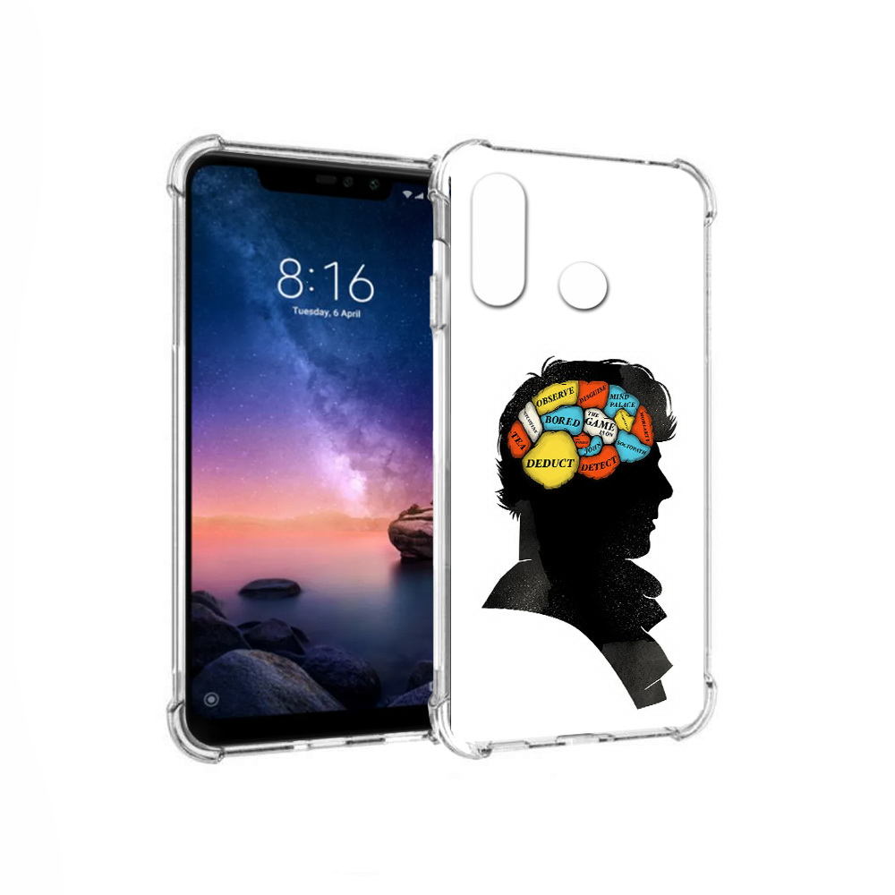 

Чехол MyPads Tocco для Xiaomi Redmi Note 6 темный рисунок (PT118671.310.640), Прозрачный, Tocco