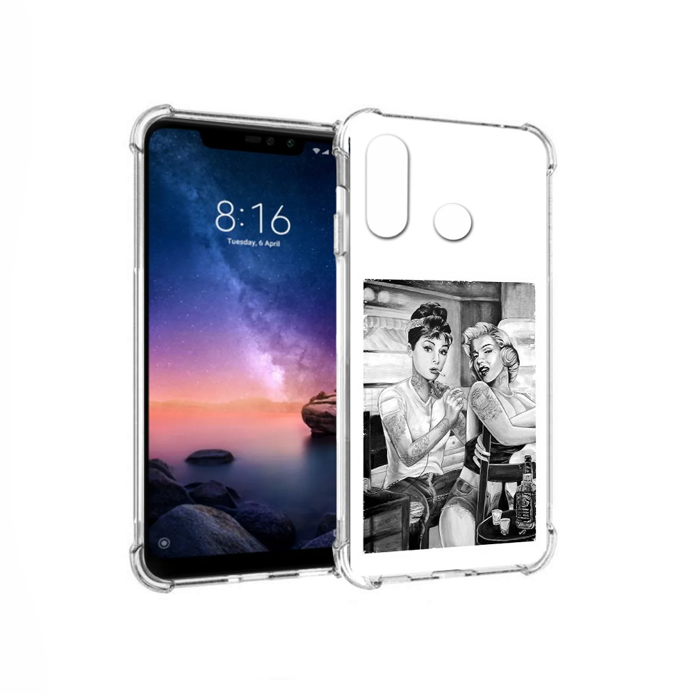 

Чехол MyPads Tocco для Xiaomi Redmi Note 6 тату мастер (PT118671.310.637), Прозрачный, Tocco