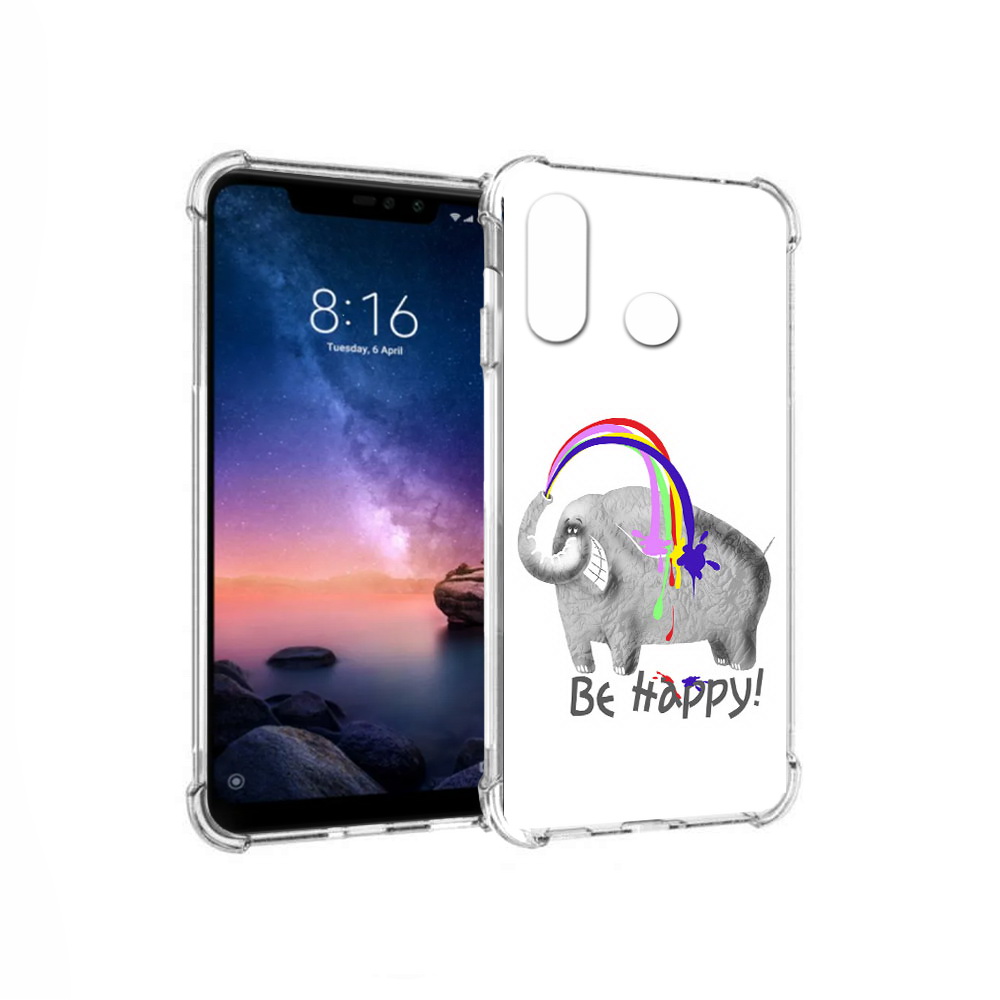 Чехол MyPads Tocco для Xiaomi Redmi Note 6 счастливый слон (PT118671.310.632)