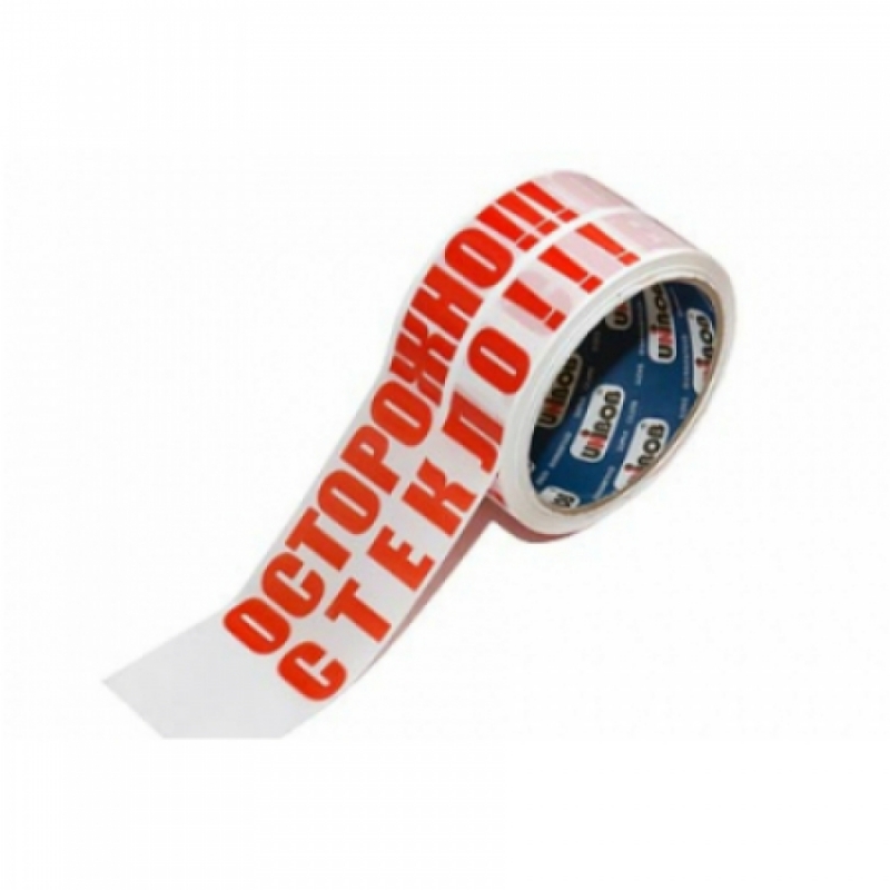 

Клейкая лента Unibob "Осторожно стекло" 48 мм х 36 м, 8 шт, 30066-8