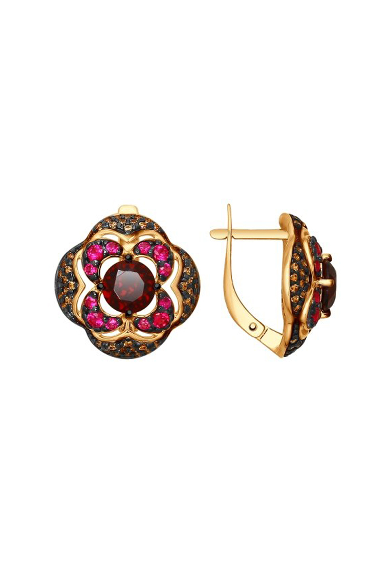 

Серьги из серебра с гранатом/корундом/фианитом SOKOLOV 92021587, 92021587_k
