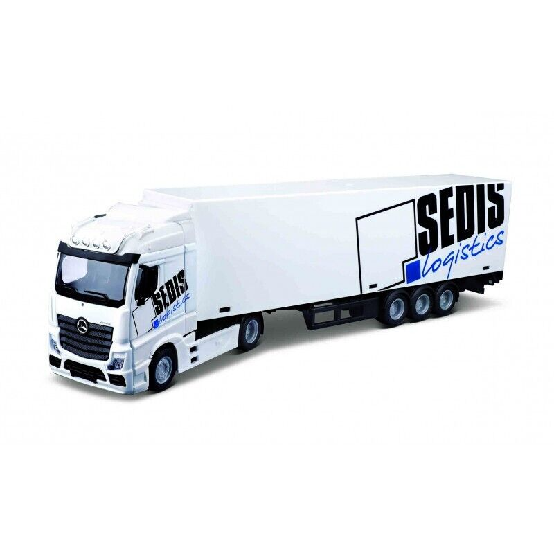 

Машинка Bburago 1:43 Haulers Mercedes Benz Actros с погрузчиком 18-31471, Белый, 18-31471
