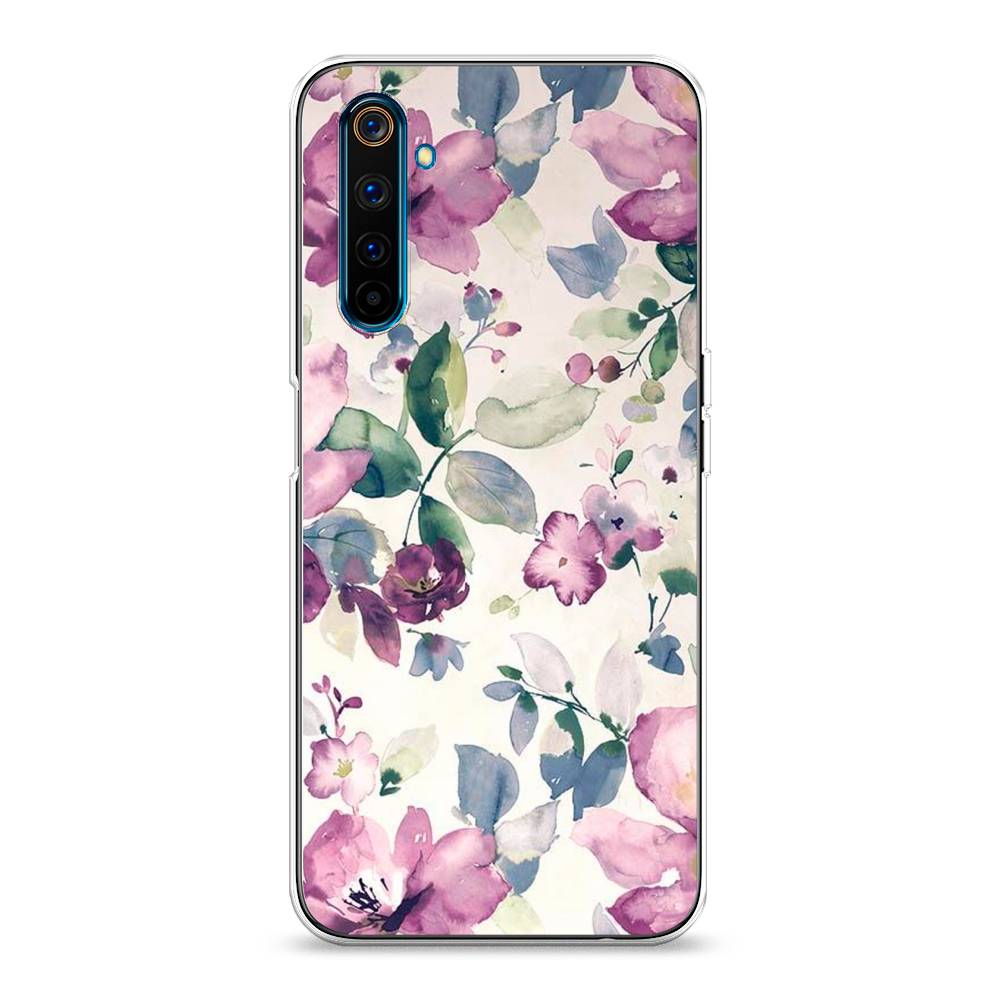 фото Чехол awog "акварельная нежность" для realme 6 pro