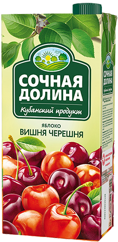

Напиток сокосодержащий Сочная Долина яблоко-вишня-черешня осветленный 950 мл