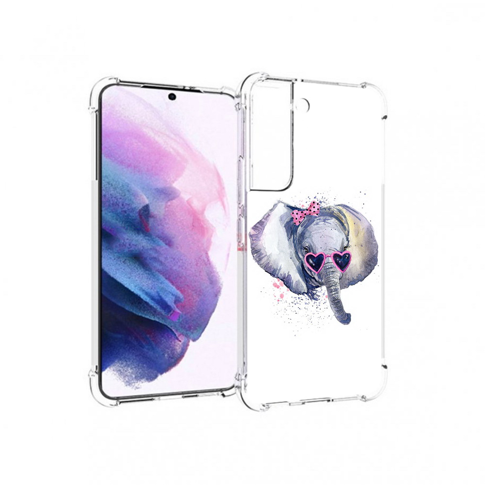 

Чехол MyPads Tocco для Samsung Galaxy S22 слоник в очках (PT194926.508.608), Прозрачный, Tocco