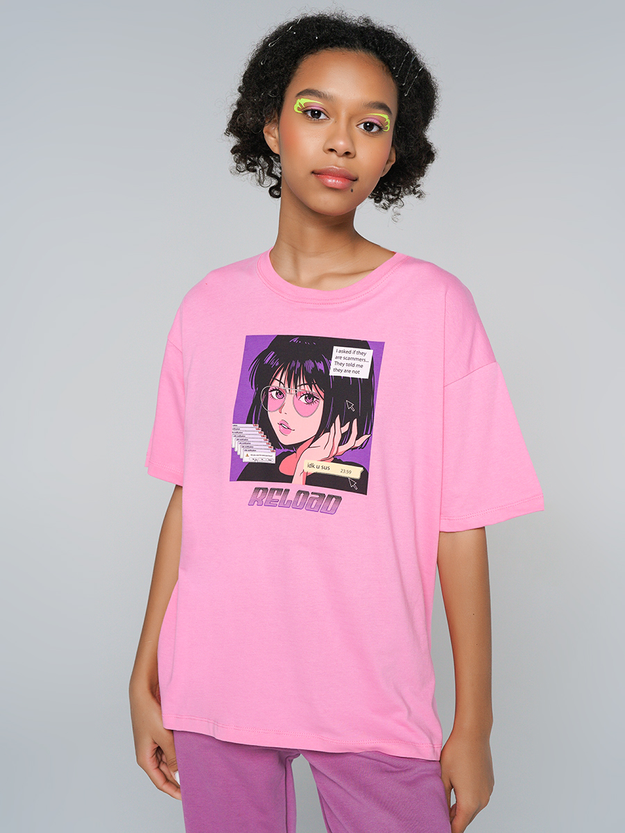 

Футболка женская ТВОЕ 90056 розовая L, 90056