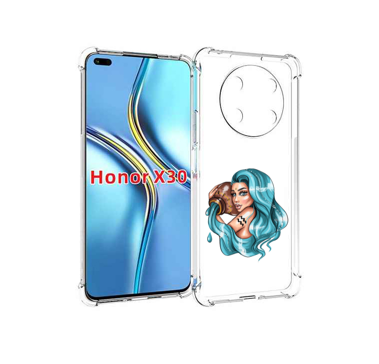 

Чехол MyPads Девушка-Водолей для Honor X30 / Magic4 Lite 5G, Прозрачный, Tocco