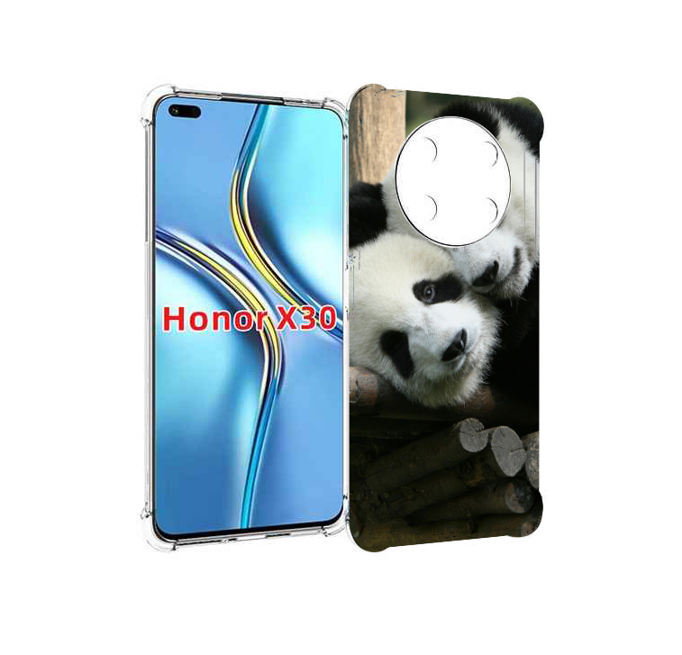 

Чехол MyPads Две-панды для Honor X30 / Magic4 Lite 5G, Прозрачный, Tocco