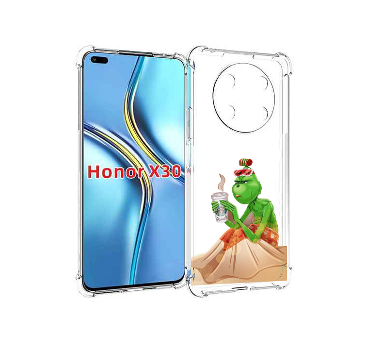 

Чехол MyPads Гринч-в-платье для Honor X30 / Magic4 Lite 5G, Прозрачный, Tocco