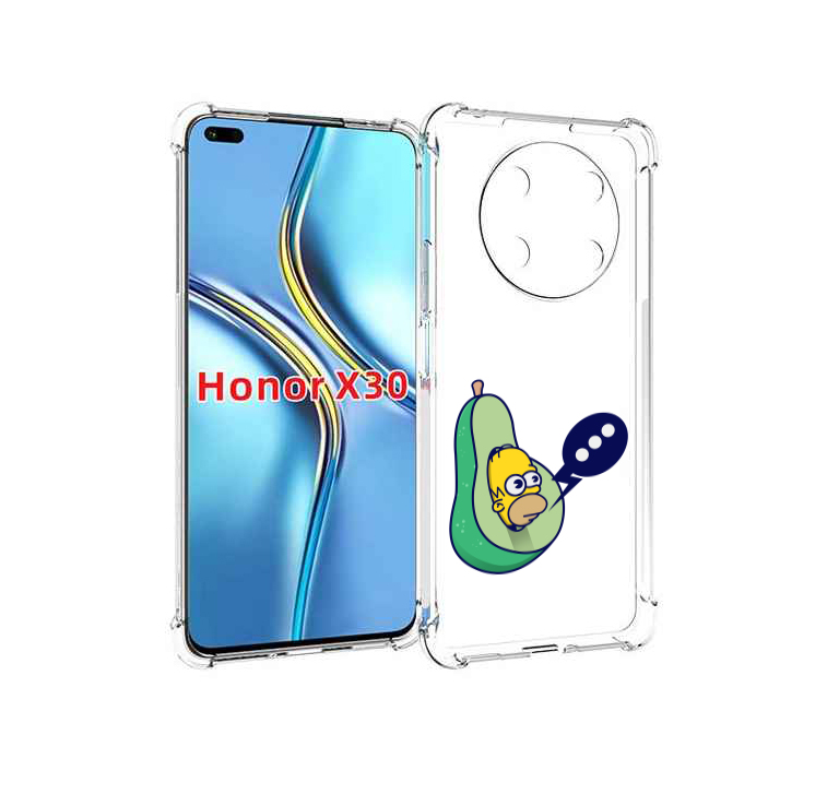 

Чехол MyPads Гомер-авокадо для Honor X30 / Magic4 Lite 5G, Прозрачный, Tocco