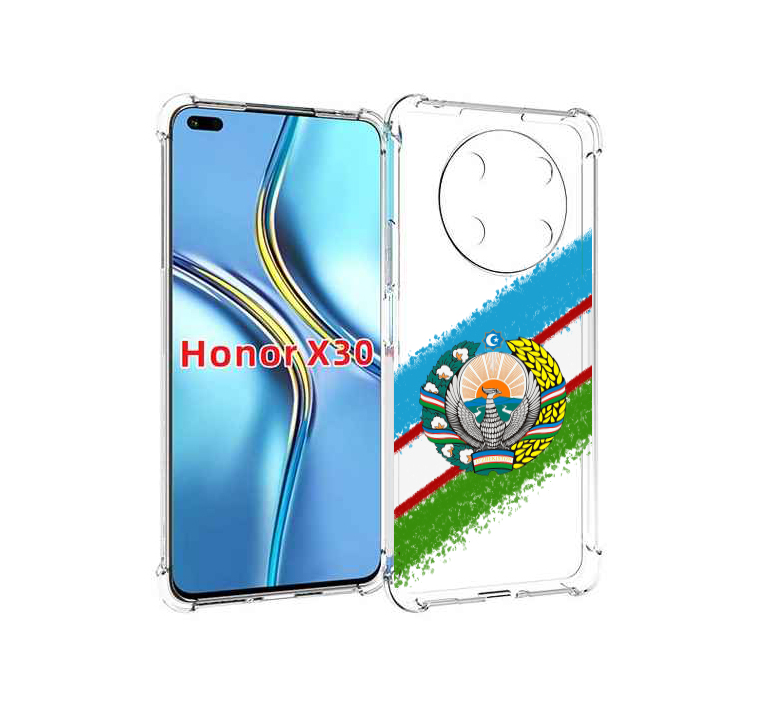 

Чехол MyPads Герб флаг Узбекистана для Honor X30 / Magic4 Lite 5G, Прозрачный, Tocco