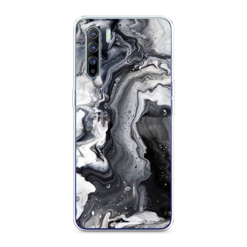 

Чехол Awog на Oppo A91/Reno 3 "Бело-черные сложные полосы", Разноцветный, 252450-3