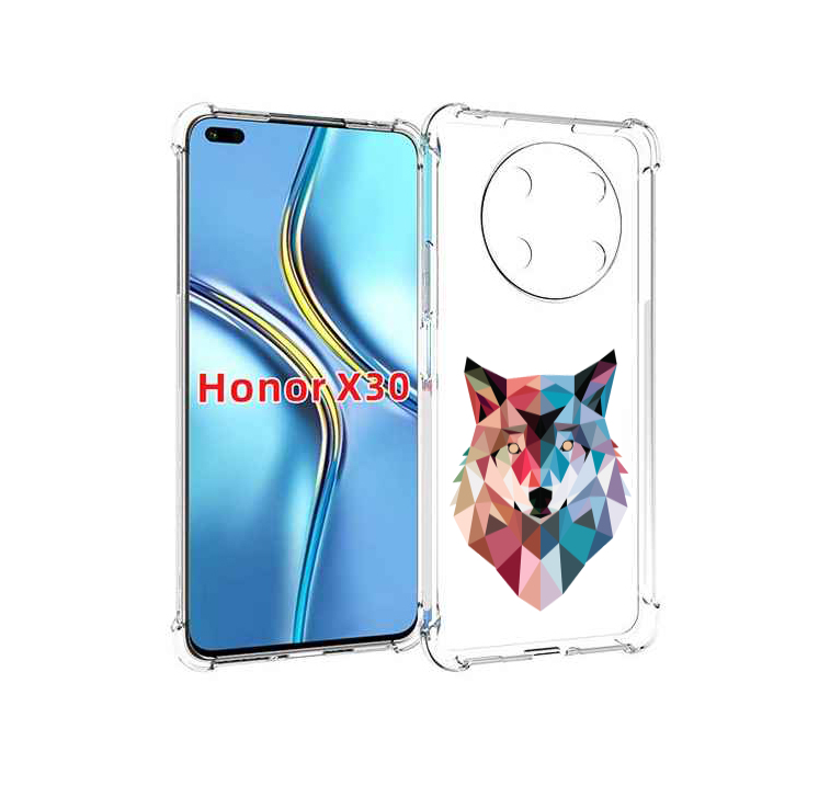 

Чехол MyPads Геометрический-волк для Honor X30 / Magic4 Lite 5G, Прозрачный, Tocco