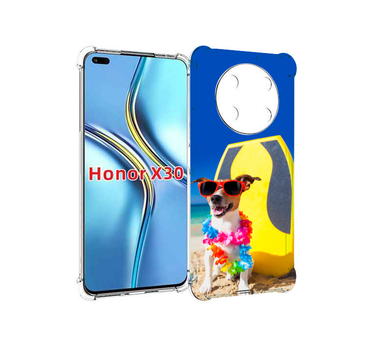 

Чехол MyPads Гавайская-собака для Honor X30 / Magic4 Lite 5G, Прозрачный, Tocco