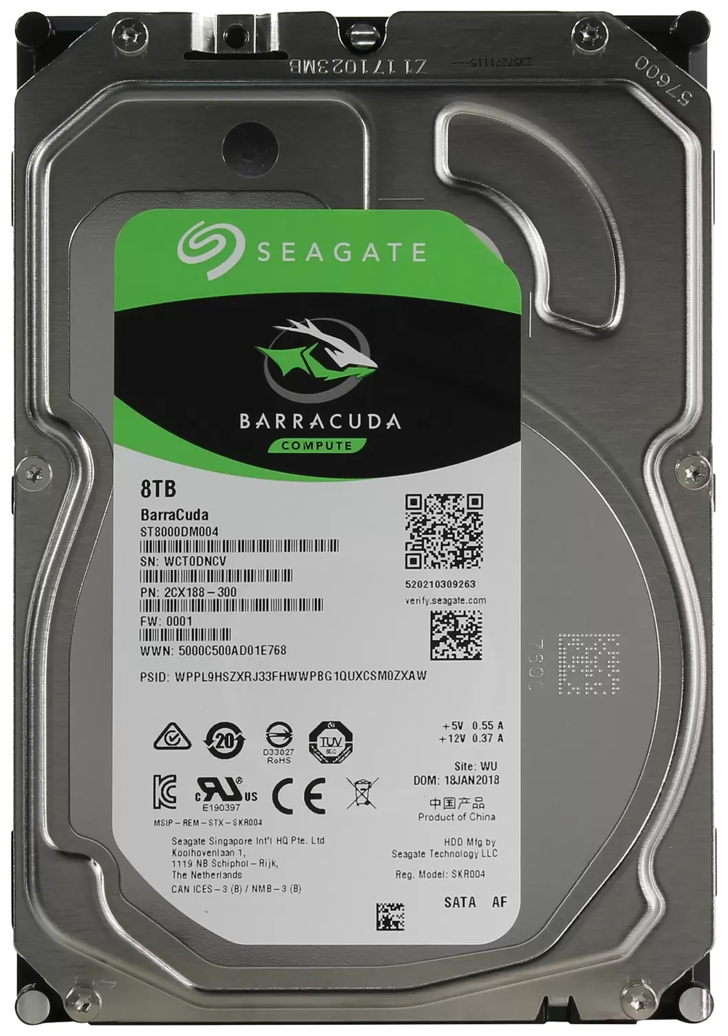 Жесткий диск Seagate 12 ТБ (ST8000VN004)