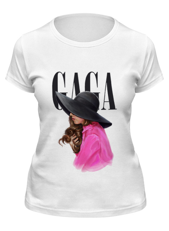 

Футболка женская Printio Lady gaga in purple белая S, Белый, Lady gaga in purple