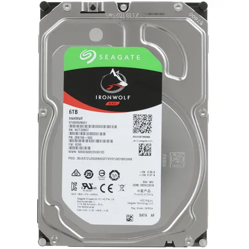 

HDD Seagate SATA3 6Tb IronWolf NAS 5400 256Mb 1 year ocs
