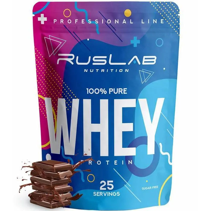 фото Протеин ruslabnutrition whey 100 % pure шоколад, 800 г nobrand