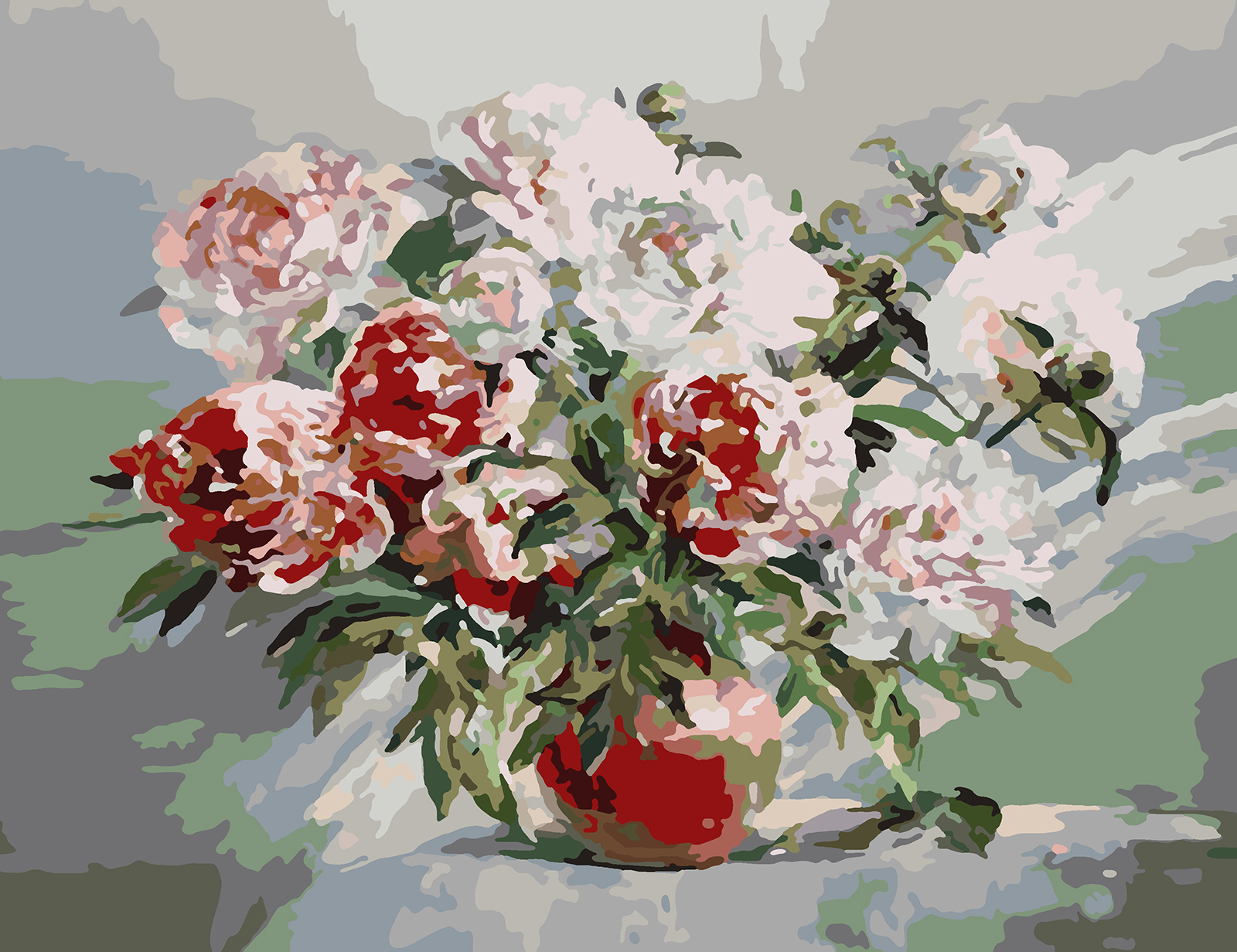 

Картина по номерам Красиво Красим Пионы, 80 х 100 см, Пионы