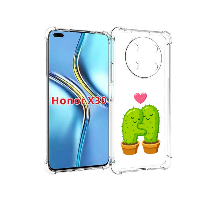 

Чехол MyPads Влюбленные-кактусы для Honor X30 / Magic4 Lite 5G, Прозрачный, Tocco