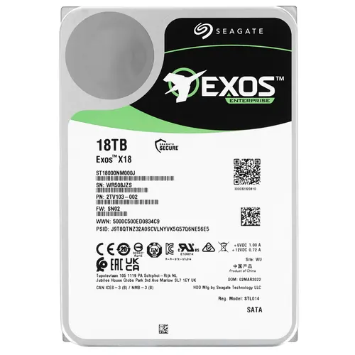 

Жесткий диск Seagate 18 ТБ (ST18000NM000J)