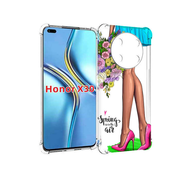 

Чехол MyPads Весна-в-воздухе женский для Honor X30 / Magic4 Lite 5G, Прозрачный, Tocco
