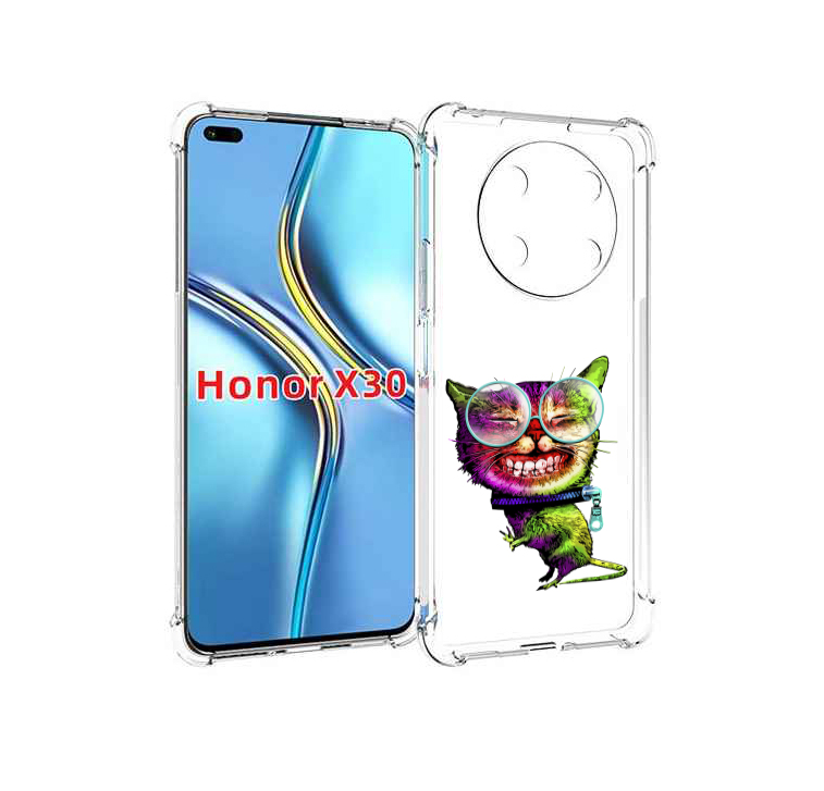 

Чехол MyPads Веселый кот для Honor X30 / Magic4 Lite 5G, Прозрачный, Tocco