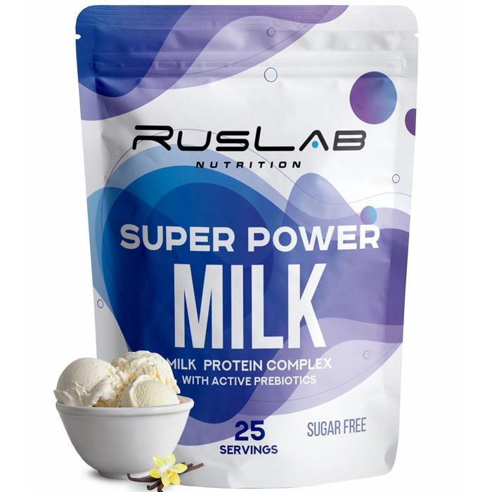 

Протеин RusLabNutrition Super Power Milk Ванильное мороженое, 800 г