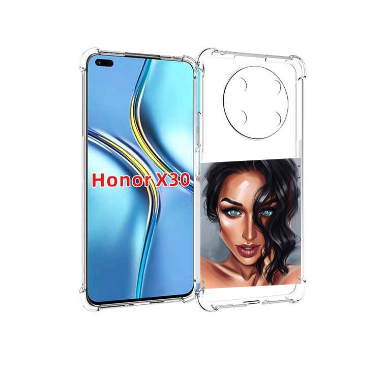 

Чехол MyPads Брюнетка для Honor X30 / Magic4 Lite 5G, Прозрачный, Tocco