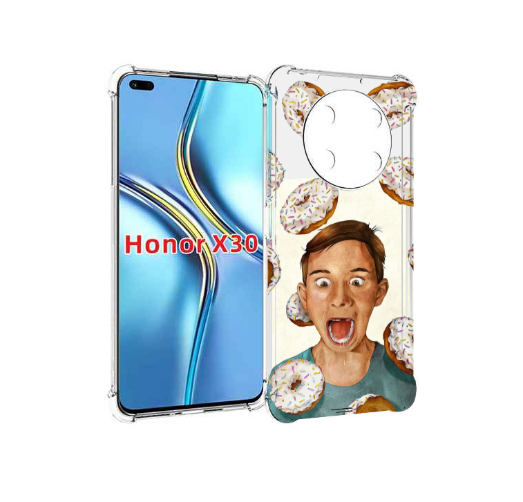 

Чехол MyPads Бешенные-пончики для Honor X30 / Magic4 Lite 5G, Прозрачный, Tocco