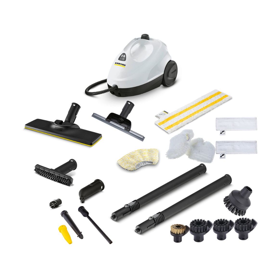 

Пароочиститель Karcher SC 2 EasyFix белый, SC 2 EasyFix+ 12 насадок IVAHAVI