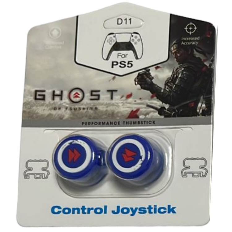 

Накладки на стики для геймпада DualSense/DualShock 4 DH Ghost of Tsushima\D11 (2 шт) Синий, Белый;красный;синий, DH Ghost of Tsushima\D11