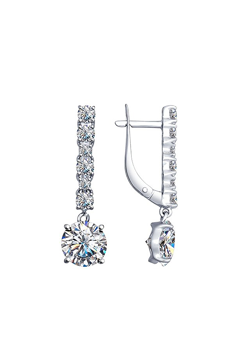 

Серьги из серебра с фианитом SOKOLOV 94022529, 94022529_k