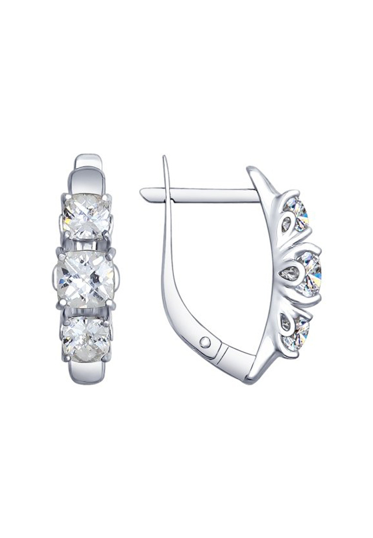 

Серьги из серебра с фианитом SOKOLOV 89020058, 89020058_k