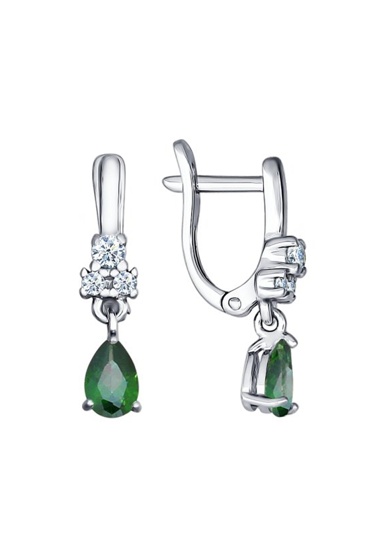 

Серьги из серебра с фианитом SOKOLOV 94021495, 94021495
