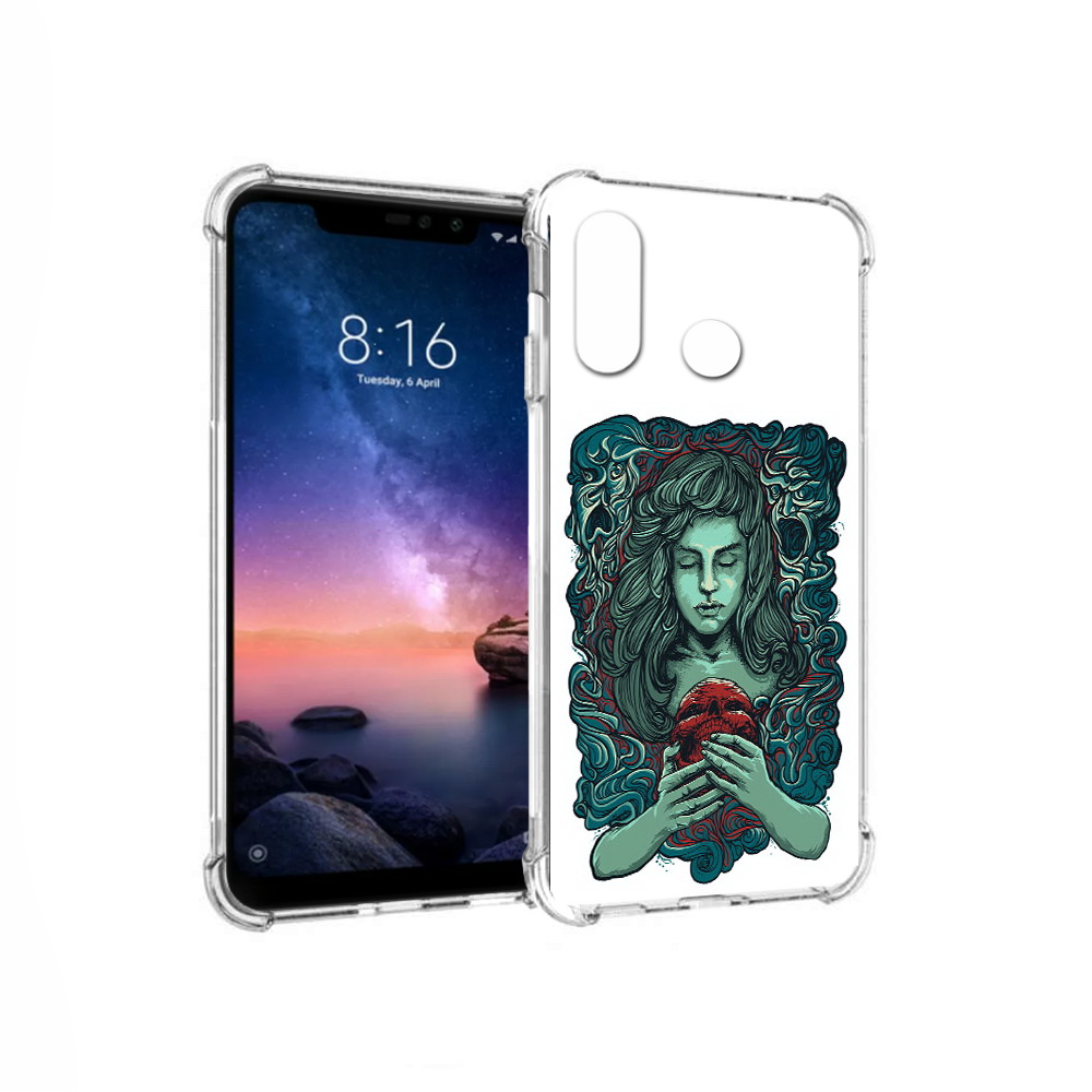 

Чехол MyPads Tocco для Xiaomi Redmi Note 6 спящая девушка (PT118671.310.619), Прозрачный, Tocco