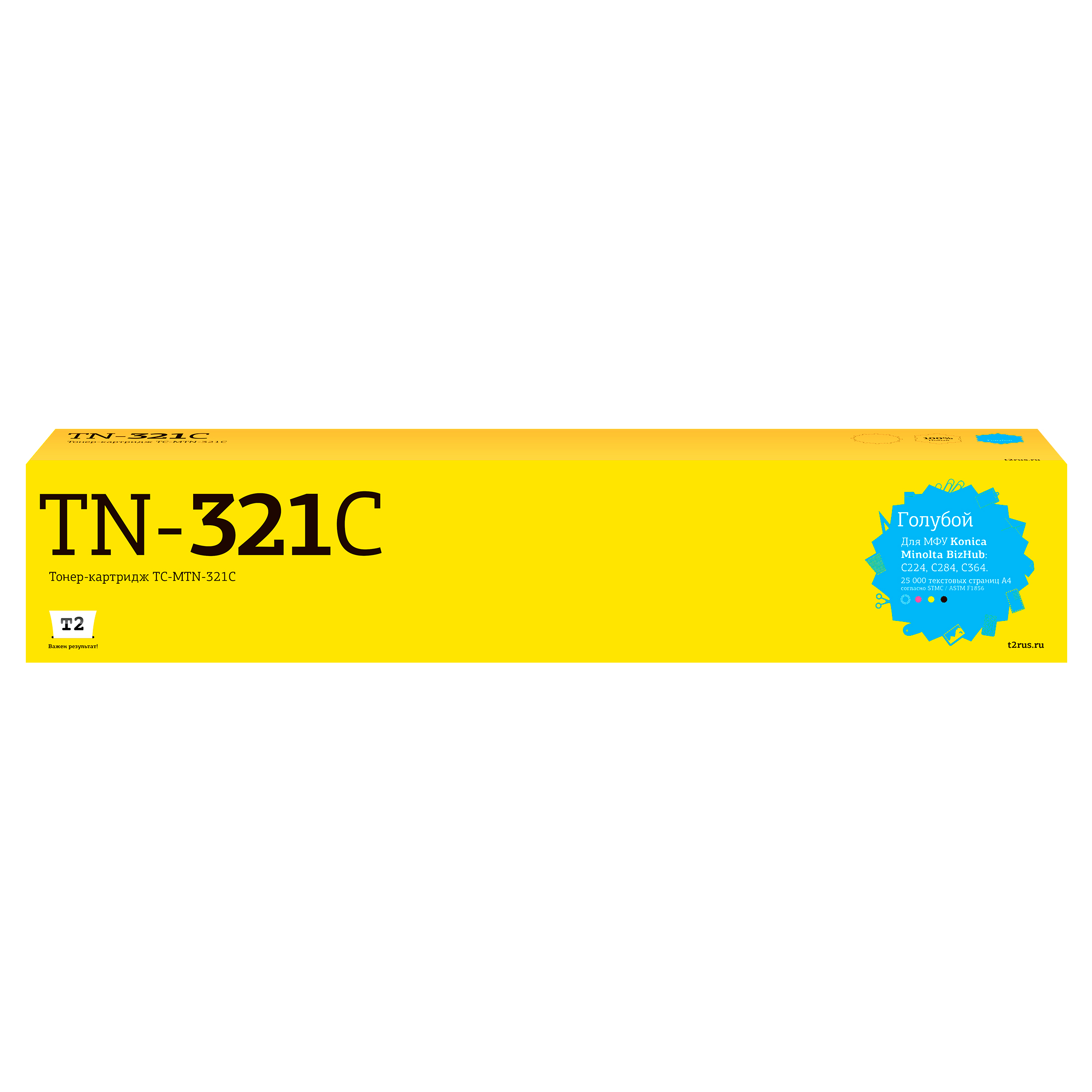 

Тонер-картридж для лазерного принтера Т2 TC-MTN-321C TC-MTN-321C Blue, совместимый, Голубой, TC-MTN-321C