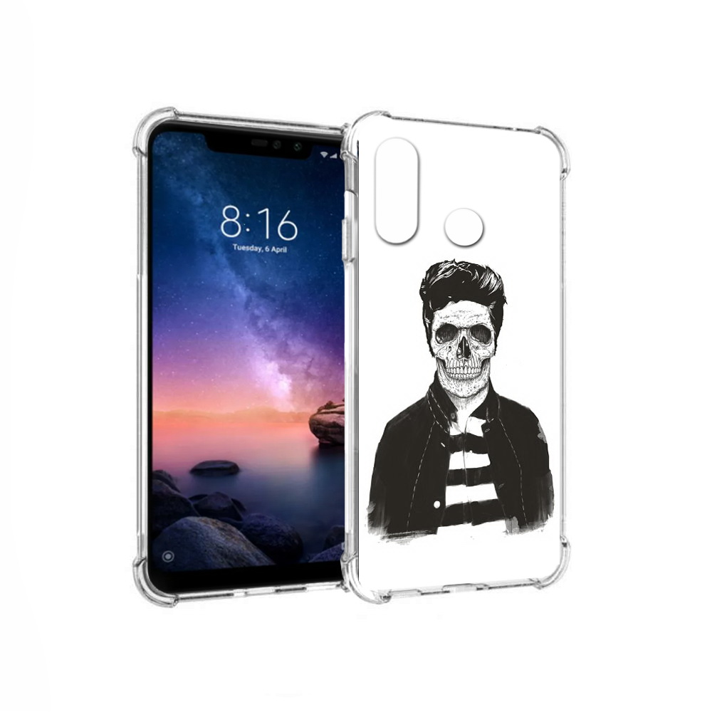 

Чехол MyPads Tocco для Xiaomi Redmi Note 6 скелет (PT118671.310.604), Прозрачный, Tocco