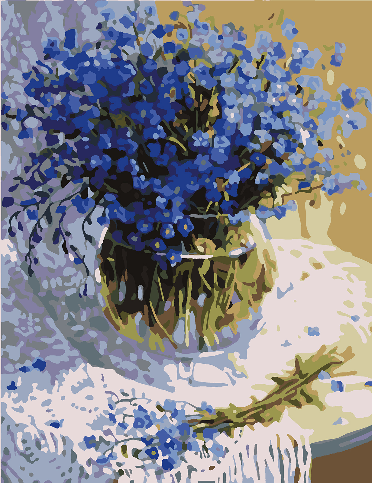 

Картина по номерам Красиво Красим Незабудки, 50 х 60 см, Незабудки