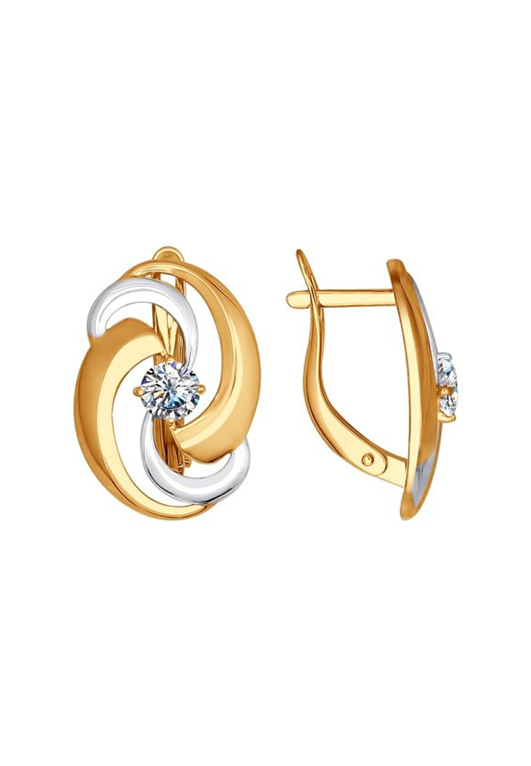 

Серьги из серебра с фианитом SOKOLOV 93020704, 93020704