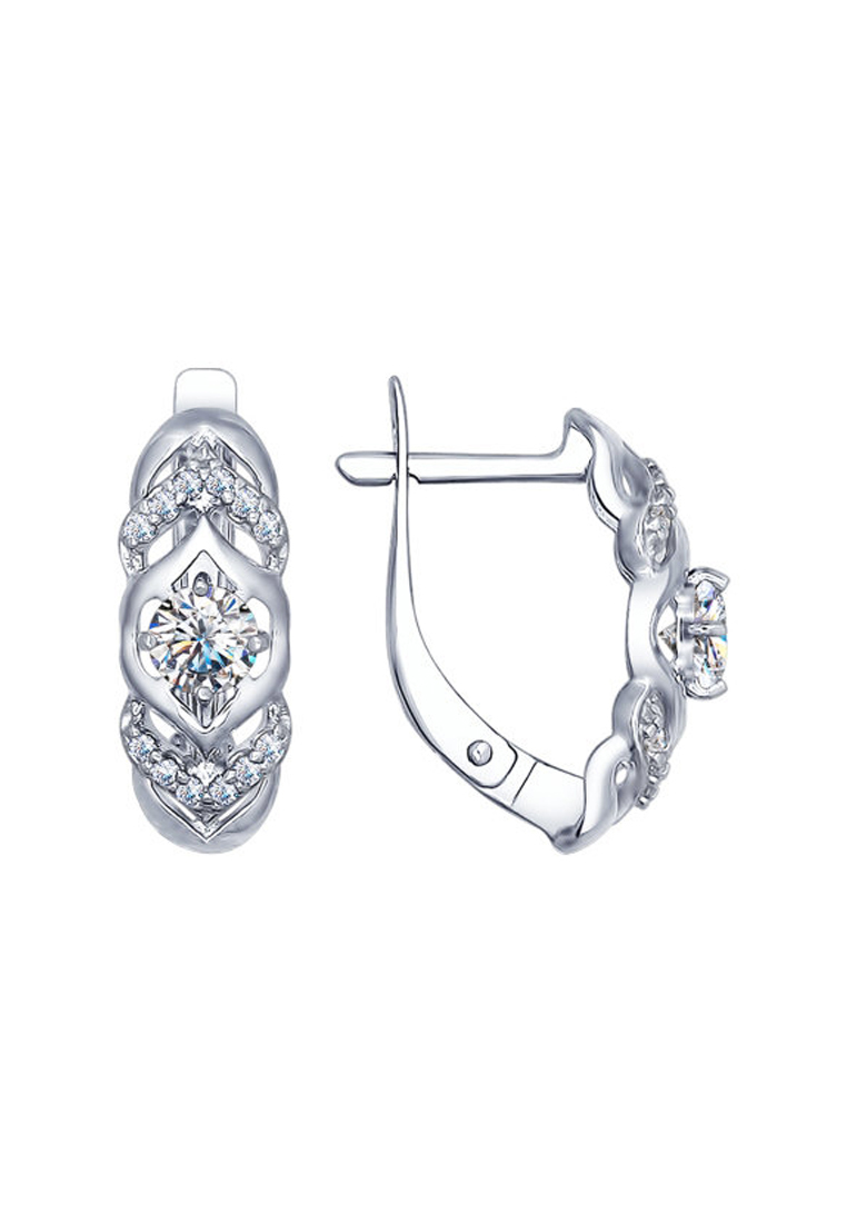 

Серьги из серебра с фианитом SOKOLOV 94022500, 94022500