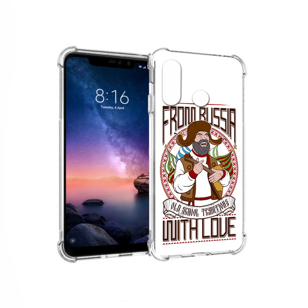 

Чехол MyPads Tocco для Xiaomi Redmi Note 6 русский мужчина (PT118671.310.590), Прозрачный, Tocco