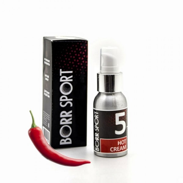 

Крем разогревающий спортивный BORR SPORT HOT 5 с красным перцем и камфарой 50 мл, BORR 5 HOT