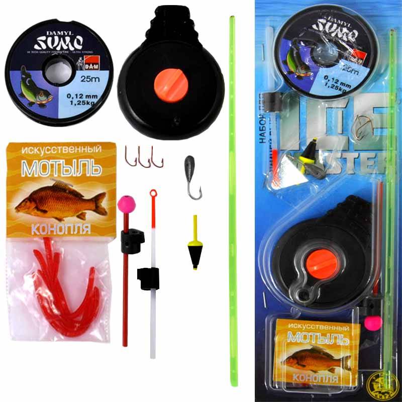 фото Зимняя удочка три кита ice master fish 2 №1, 0,2 м, желтая