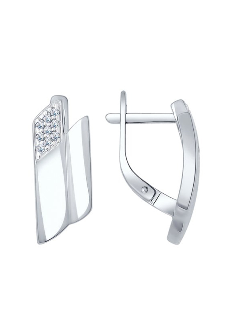 

Серьги из серебра с фианитом SOKOLOV 94022092, 94022092_k