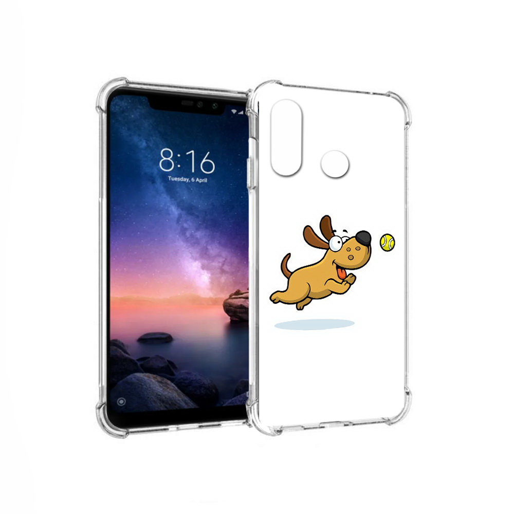 

Чехол MyPads Tocco для Xiaomi Redmi Note 6 пёсик (PT118671.310.563), Прозрачный, Tocco