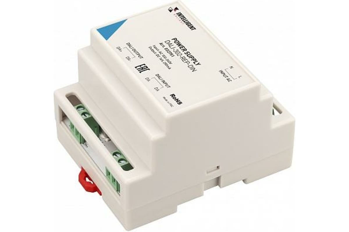 

INTELLIGENT ARLIGHT Блок питания шины DALI-302-REP-DIN (230V, 250mA) (INTELLIGENT ARLIGHT,, Белый