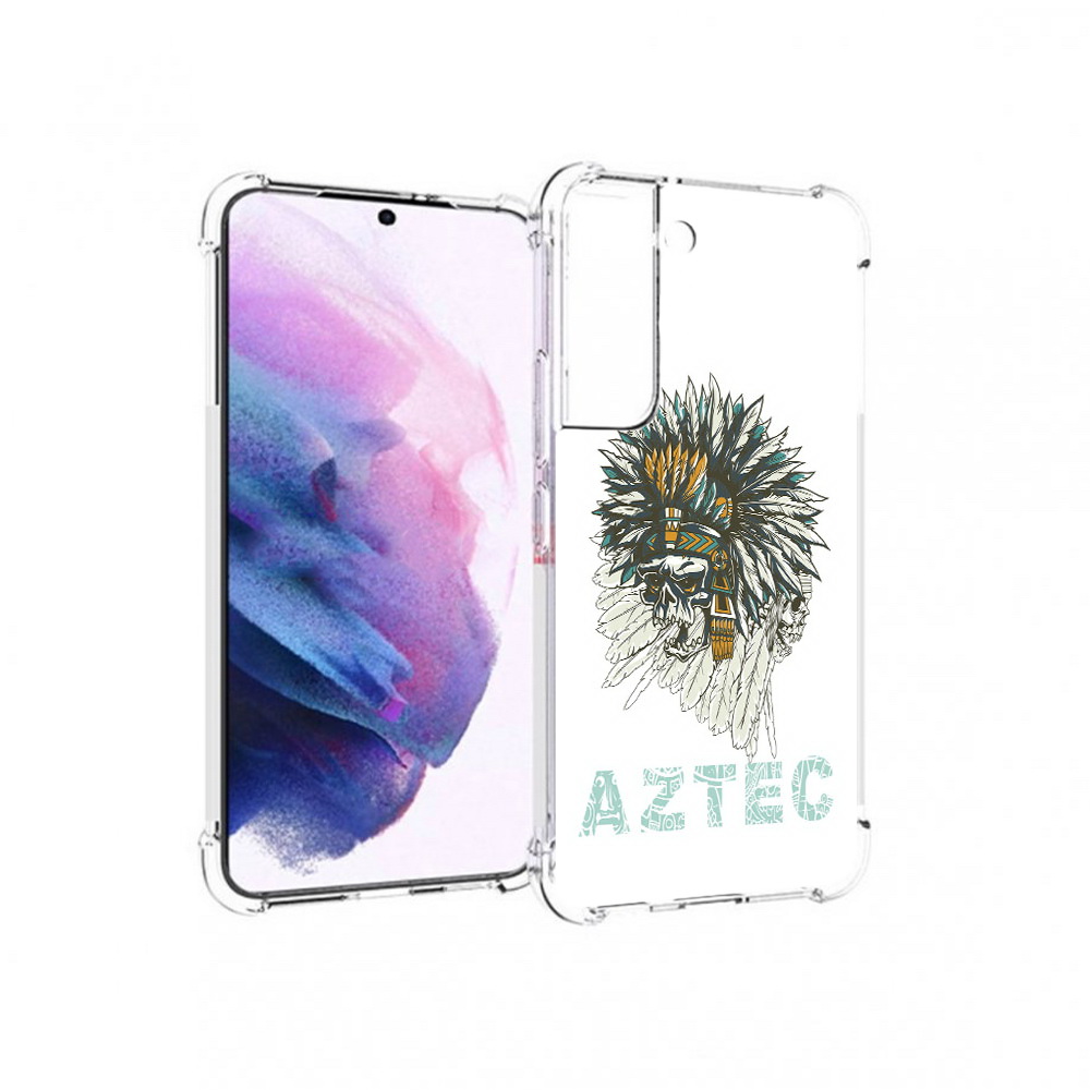 

Чехол MyPads Tocco для Samsung Galaxy S22 скелет индеец (PT194926.508.602), Прозрачный, Tocco